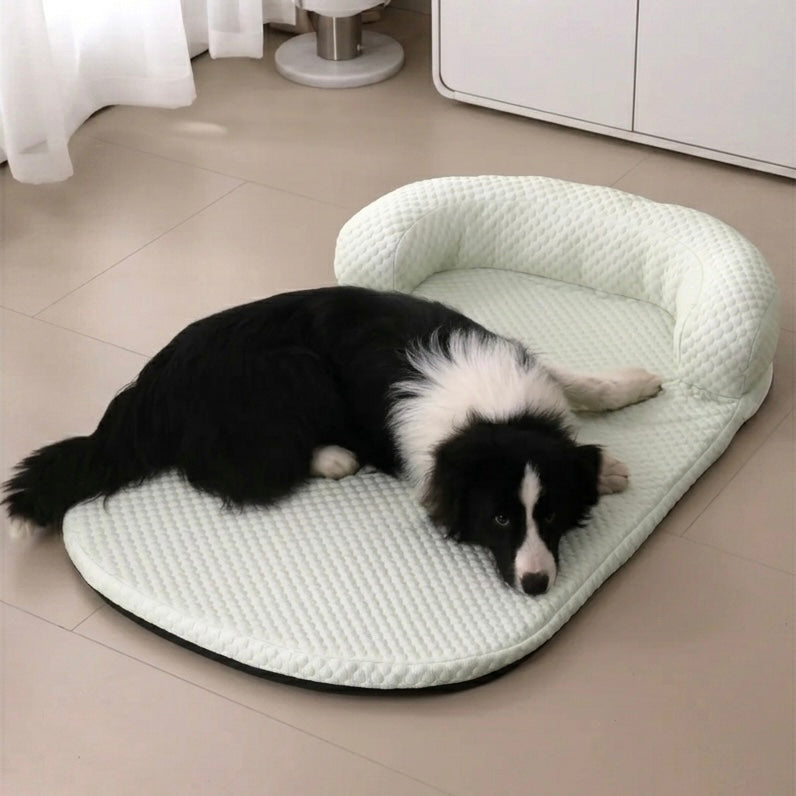 Orthopedic cooling dog bed with gel foam – view 9