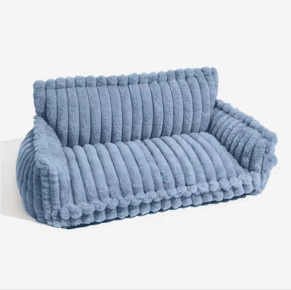 Orthopedic dog bed with elevated headrest – view 14