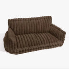 Orthopedic dog bed with elevated headrest – view 12