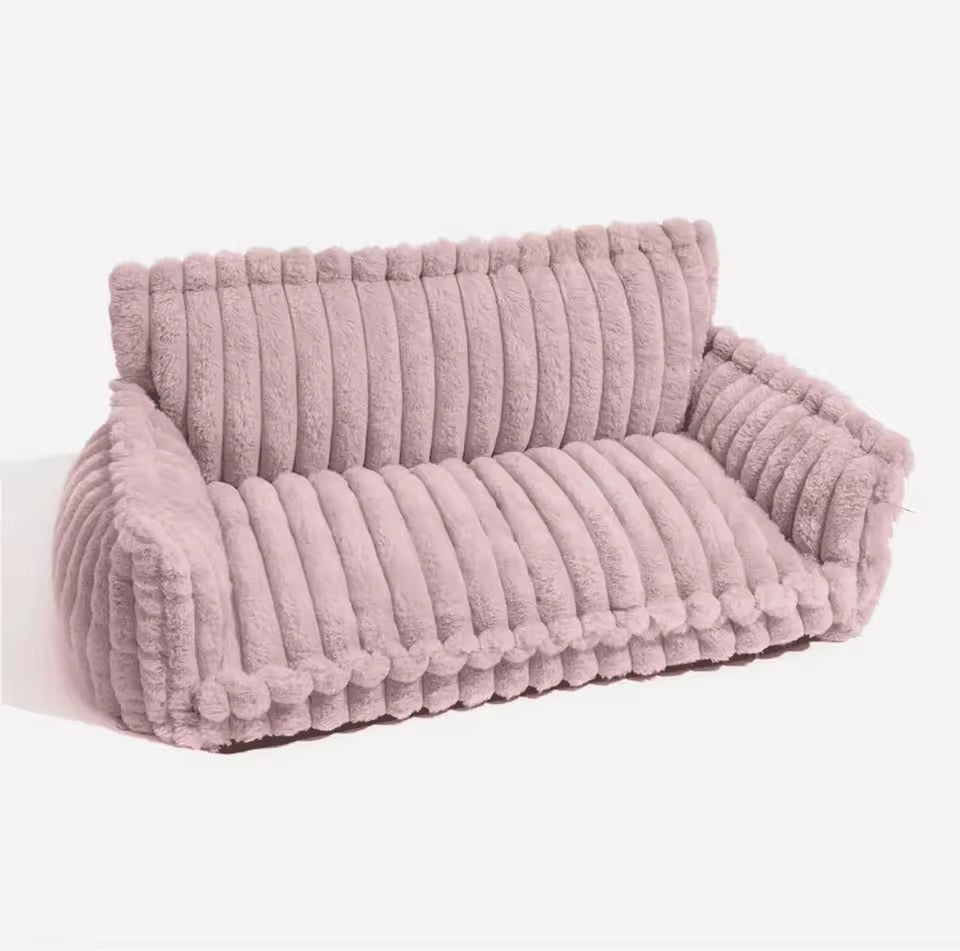 Orthopedic dog bed with elevated headrest – view 11