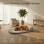 Orthopedic cooling dog bed with gel foam – view 8