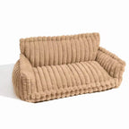 Orthopedic dog bed with elevated headrest – view 16