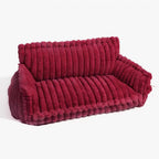 Orthopedic dog bed with elevated headrest – view 17