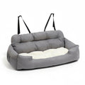 Adjustable dog car seat with safety straps – view 2