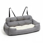 Adjustable dog car seat with safety straps – view 2