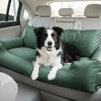 Adjustable dog car seat with safety straps – view 7