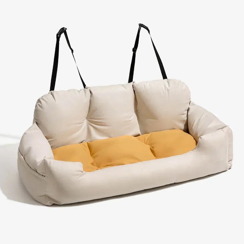 Adjustable dog car seat with safety straps – view 9