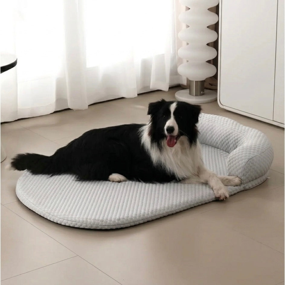 Orthopedic cooling dog bed with gel foam – view 10