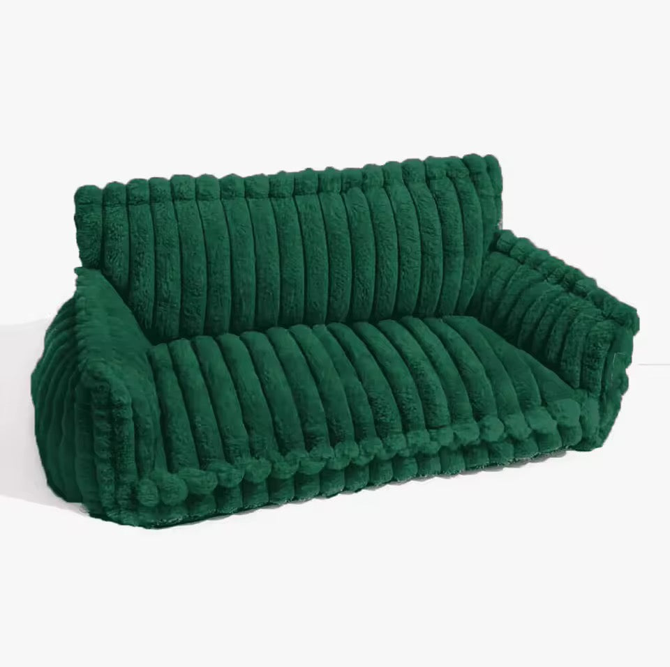 Orthopedic dog bed with elevated headrest – view 15