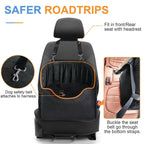 Elevated dog booster car seat with safety belt – view 6