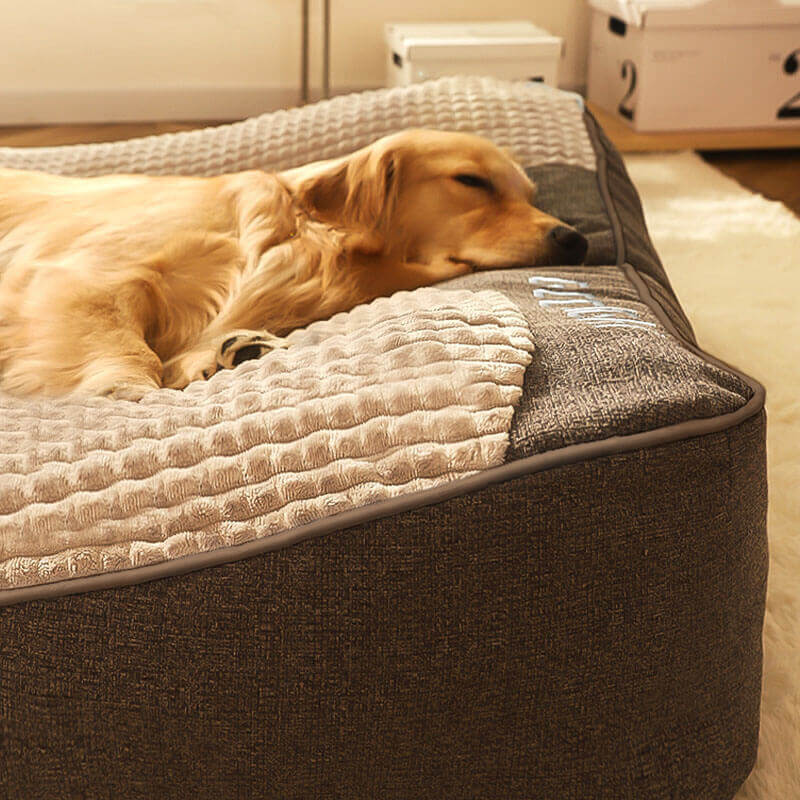 Plush orthopedic dog bed for large dogs – view 16