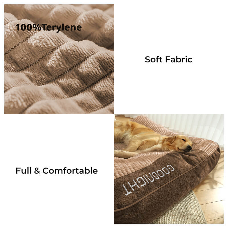 Plush orthopedic dog bed for large dogs – view 18