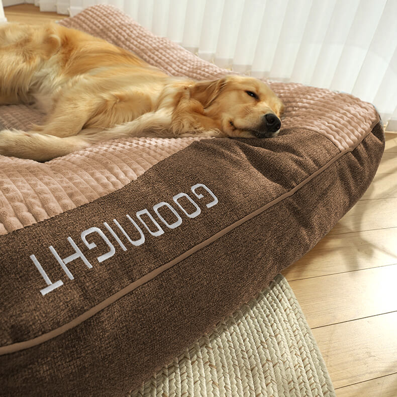 Plush orthopedic dog bed for large dogs – view 19