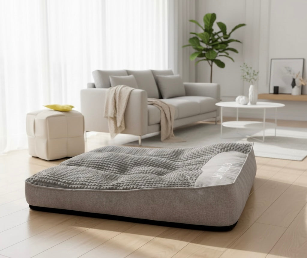 Plush orthopedic dog bed for large dogs – view 5