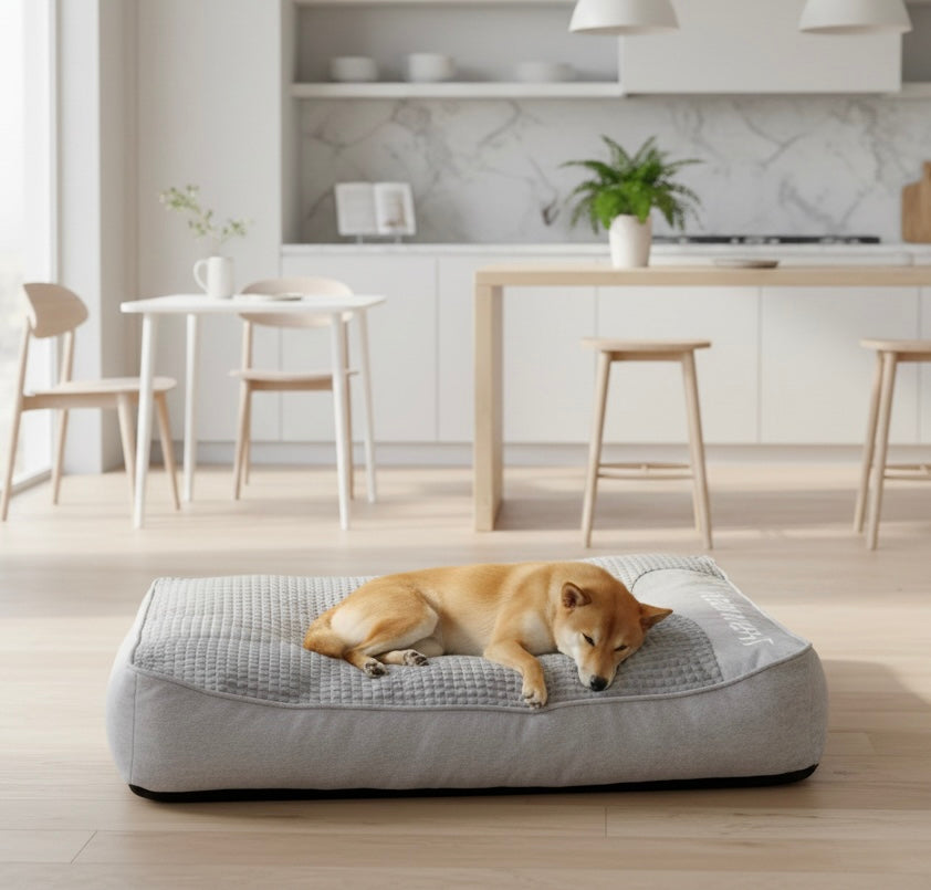 Plush orthopedic dog bed for large dogs – view 6