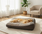 Plush orthopedic dog bed for large dogs – view 9