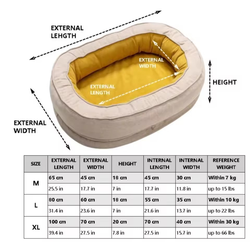 Orthopedic dog bed with removable washable cover – view 19