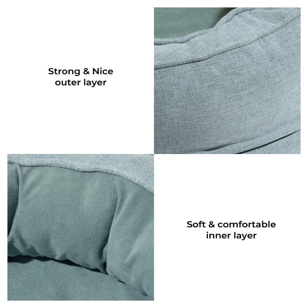 Orthopedic dog bed with removable washable cover – view 4
