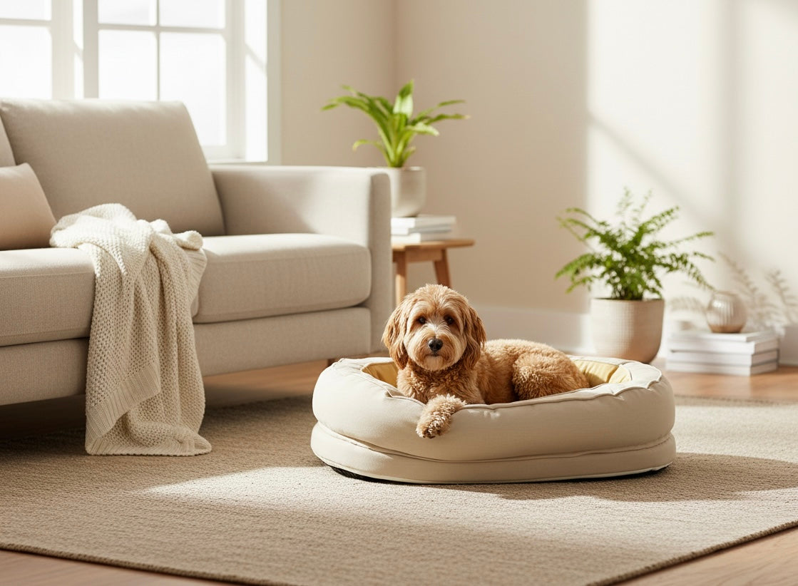Orthopedic dog bed with removable washable cover – view 6