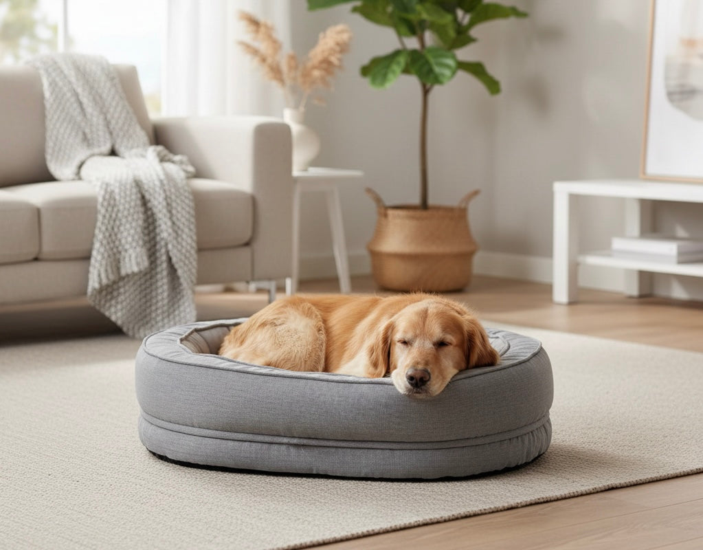Orthopedic dog bed with removable washable cover – view 7