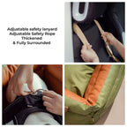 Plush dog car seat with safety belt, water-repellent – view 17