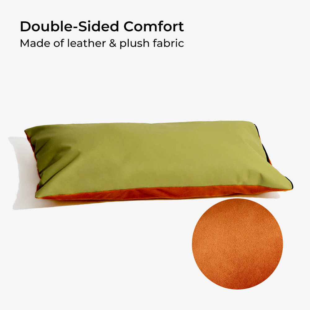 Faux leather dog car seat booster with plush padding – view 7